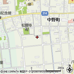 静岡県浜松市中央区中野町4137周辺の地図