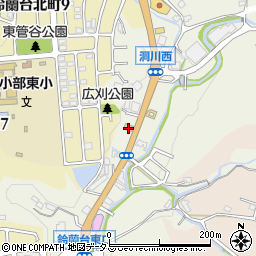 ファミリーマート鈴蘭台東口店周辺の地図
