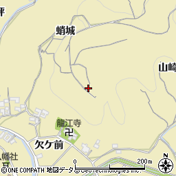 愛知県知多郡南知多町山海蛸城周辺の地図