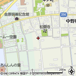 静岡県浜松市中央区中野町4102周辺の地図
