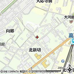 愛知県豊橋市向草間町北新切35周辺の地図