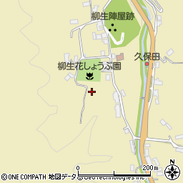 柳生花菖蒲園周辺の地図