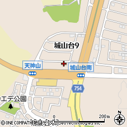 セブンイレブン木津川城山台９丁目店周辺の地図
