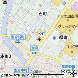 ユニクロ加古川別府店周辺の地図