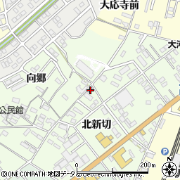 愛知県豊橋市向草間町北新切33周辺の地図