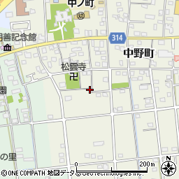 静岡県浜松市中央区中野町4136周辺の地図