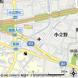 静岡県磐田市小立野418周辺の地図