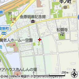 静岡県浜松市中央区安間町70周辺の地図