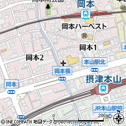 ホームドライ　岡本店周辺の地図