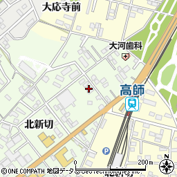 愛知県豊橋市向草間町北新切86周辺の地図