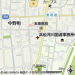 静岡県浜松市中央区中野町4216周辺の地図