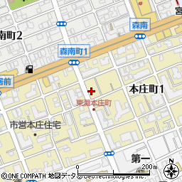 中島本庄ビル周辺の地図
