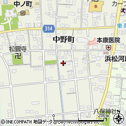 静岡県浜松市中央区中野町4171周辺の地図