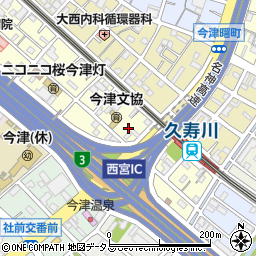 兵庫県西宮市今津水波町11-22周辺の地図