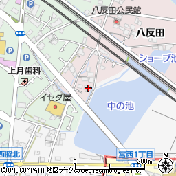 兵庫県加古川市平岡町八反田7周辺の地図