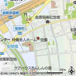 静岡県浜松市中央区安間町27周辺の地図