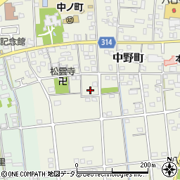 静岡県浜松市中央区中野町4145周辺の地図