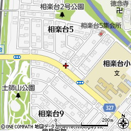 京都府木津川市相楽台周辺の地図