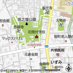 磐田市旧見付学校周辺の地図