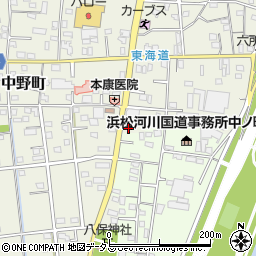 静岡県浜松市中央区中野町1165周辺の地図