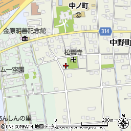 静岡県浜松市中央区中野町4114周辺の地図