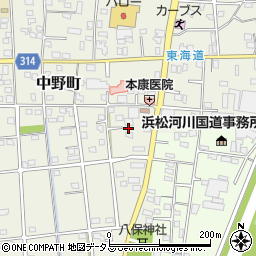 静岡県浜松市中央区中野町4218周辺の地図