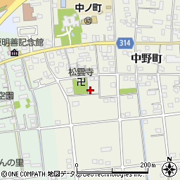 静岡県浜松市中央区中野町4134周辺の地図