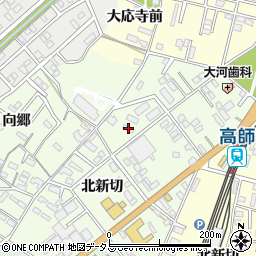 愛知県豊橋市向草間町北新切40周辺の地図
