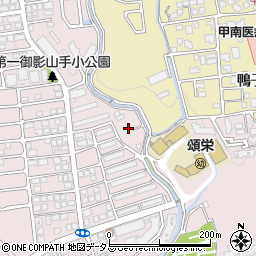 兵庫県神戸市東灘区御影山手3丁目2周辺の地図
