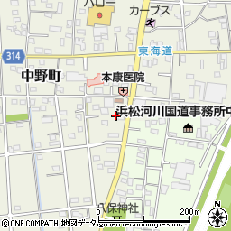 静岡県浜松市中央区中野町4214周辺の地図