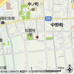 静岡県浜松市中央区中野町4135周辺の地図