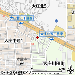 兵庫県尼崎市大庄川田町14周辺の地図