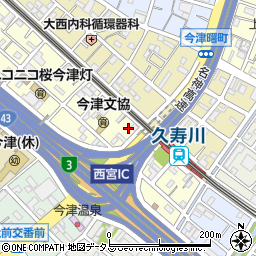 兵庫県西宮市今津水波町11-16周辺の地図