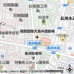 兵庫県尼崎市長洲西通周辺の地図