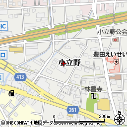 静岡県磐田市小立野383周辺の地図