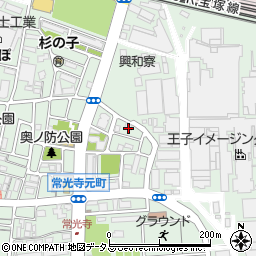 兵庫県尼崎市常光寺3丁目2周辺の地図