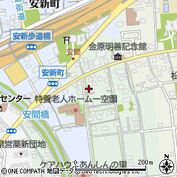 静岡県浜松市中央区安間町18周辺の地図