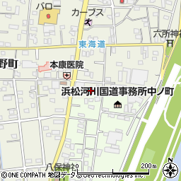 静岡県浜松市中央区中野町1161周辺の地図
