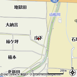京都府木津川市相楽庄下周辺の地図