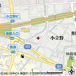 静岡県磐田市小立野421周辺の地図