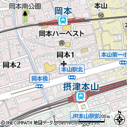 そうごう薬局　神戸岡本店周辺の地図