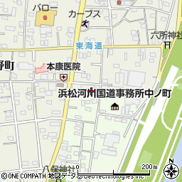 静岡県浜松市中央区中野町1160周辺の地図