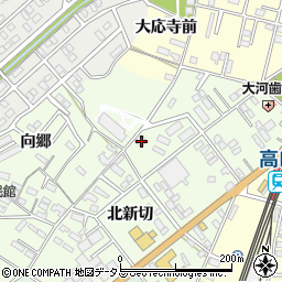 愛知県豊橋市向草間町北新切38周辺の地図