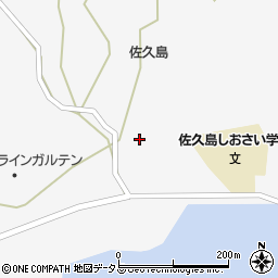 愛知県西尾市一色町佐久島下遠田周辺の地図