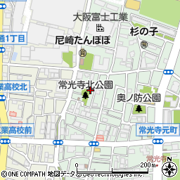常光寺北公園周辺の地図