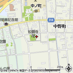 静岡県浜松市中央区中野町4133周辺の地図