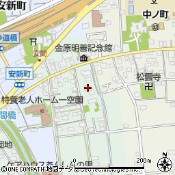 静岡県浜松市中央区安間町38周辺の地図