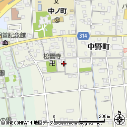 静岡県浜松市中央区中野町4131周辺の地図