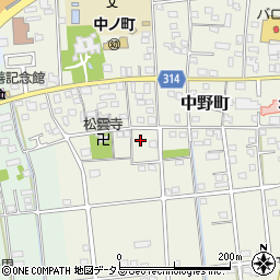 静岡県浜松市中央区中野町4148周辺の地図