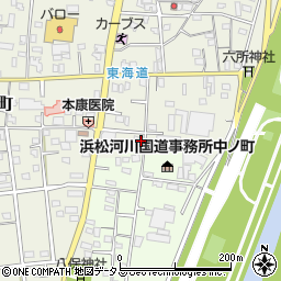 静岡県浜松市中央区中野町1145周辺の地図